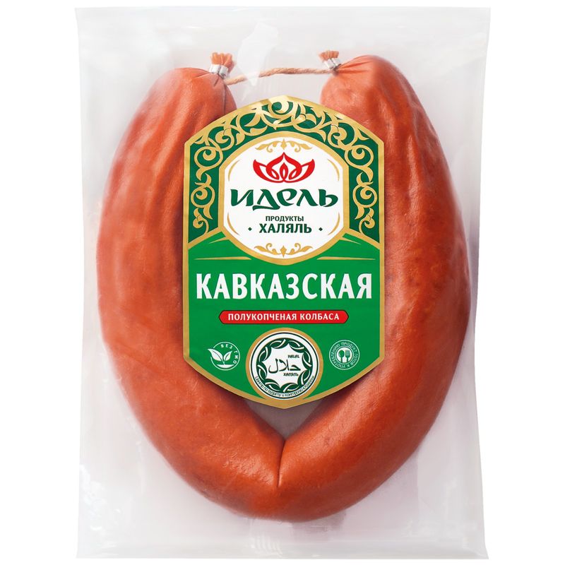 Колбаса Кавказская халяль кольцо 420 гр.