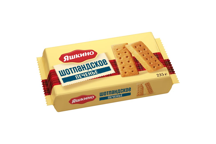 Яшкино печенье сдобное 235г шотландское 