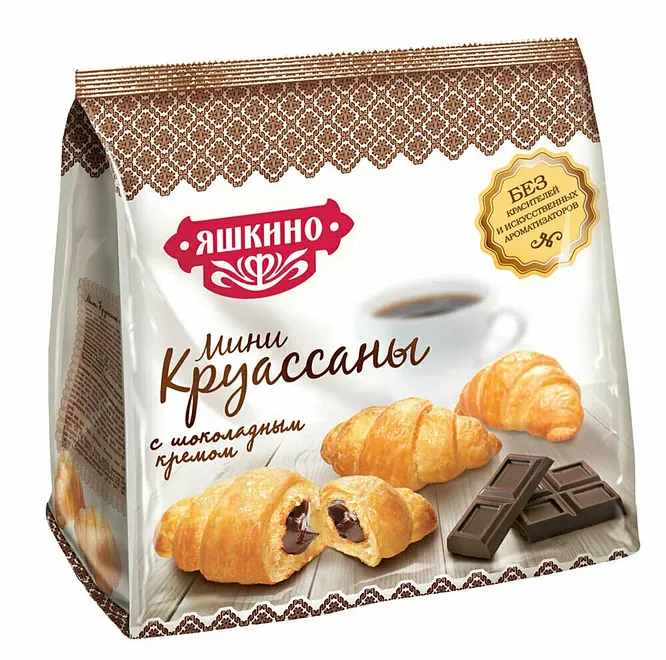 Круассаны Яшкино шоколадный крем