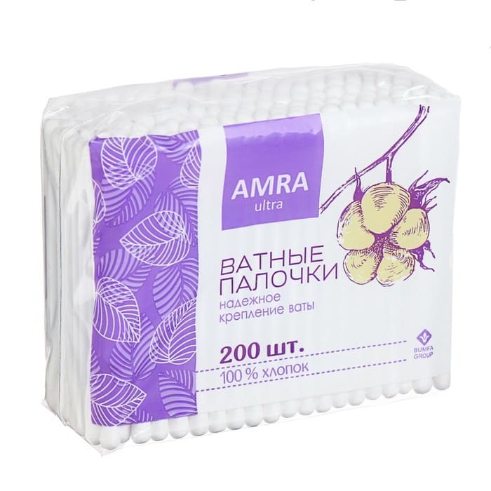 Ватные Палочки Amra 200 шт