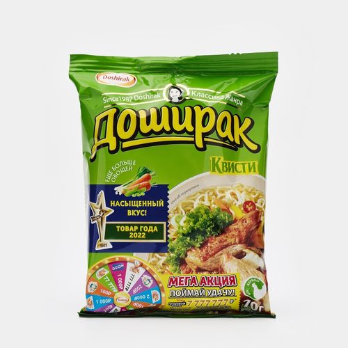 Лапша быстрого приготовления «Доширак» Квисти со вкусом курицы, 70 г