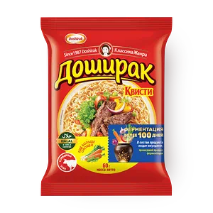 Лапша быстрого приготовления «Доширак» Квисти со вкусом говядины, 70 г