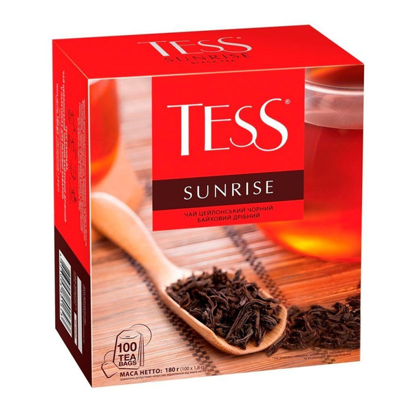 Чай Tess Sunrise черный 100 пакетиков