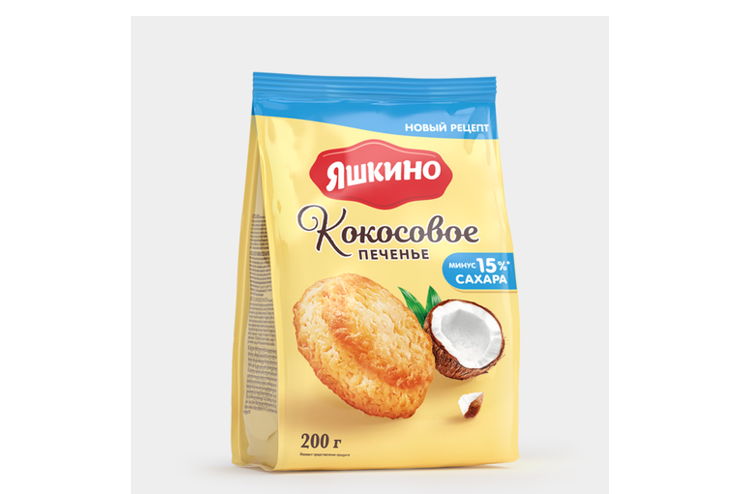 Яшкино печенье сдобное Кокосовое 200гр 