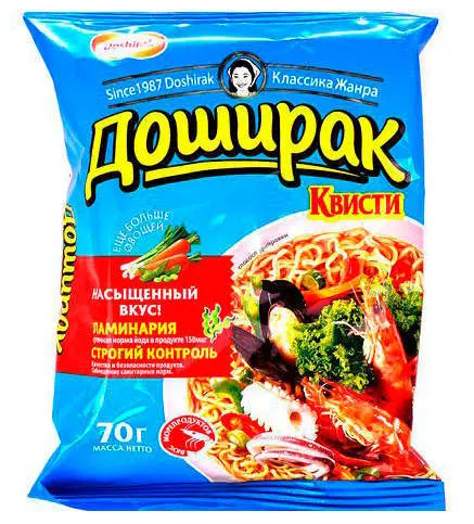 Лапша быстрого приготовления «Доширак» вкус морепродуктов и перца, 70 г