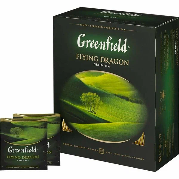 Чай Greenfield Flying dragon 100 пакетиков