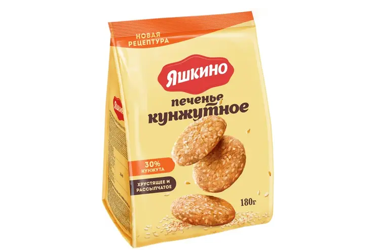 Яшкино печенье кунжутное 180гр  