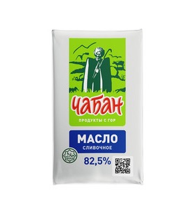 Масло сливочное «Чабан» 82,5% БЗМЖ, 180 г Халяль 