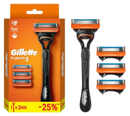 Станок- Бритва мужская Gillette Fusion5 с 3 сменными кассетами