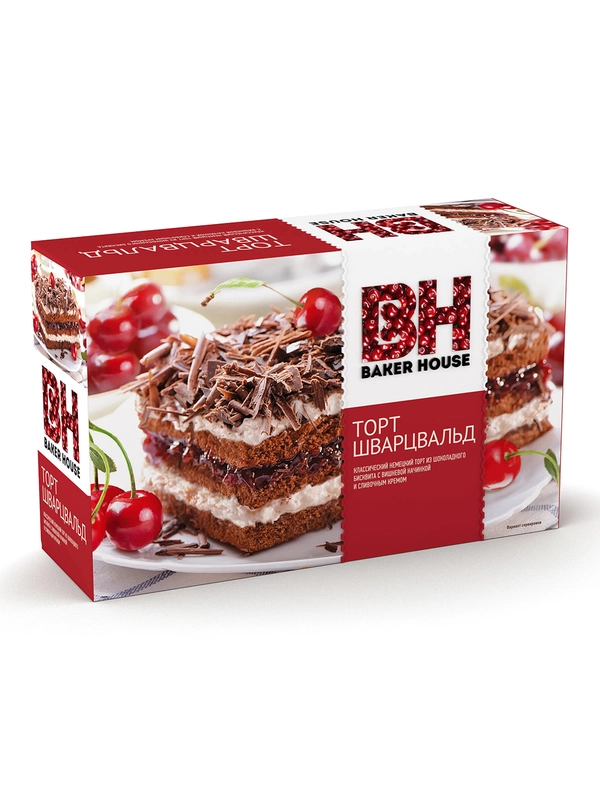 Торт бисквитный Baker House Шварцвальд 350г