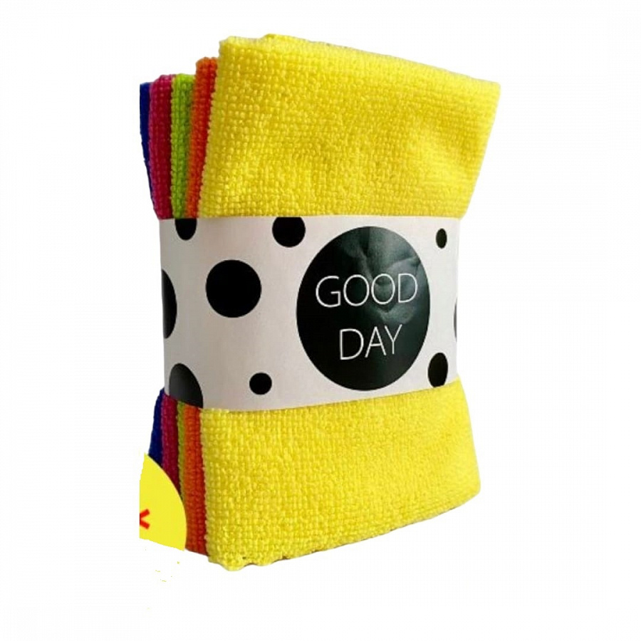 Салфетки для уборки Good day микрофибра 5шт 30х30