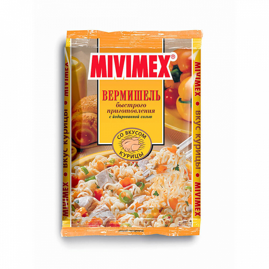 Вермишель "Mivimex" со вкусом курицы 50гр