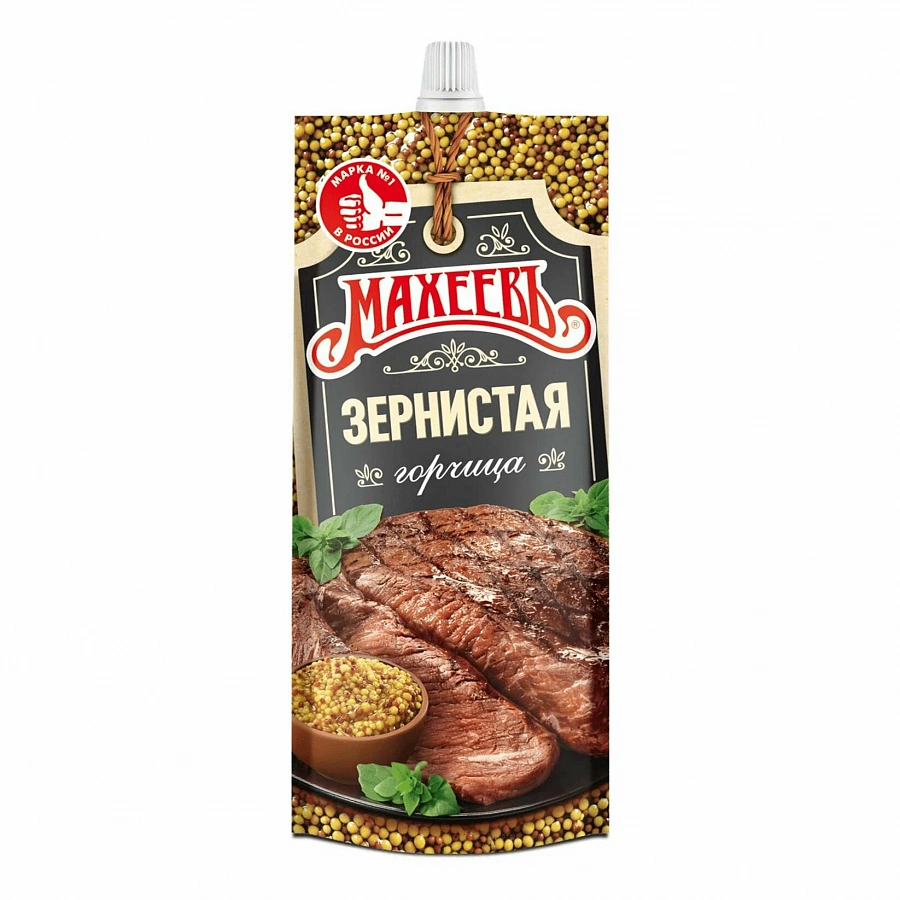 Махеев Горчица Зернистая мяг. уп.140гр