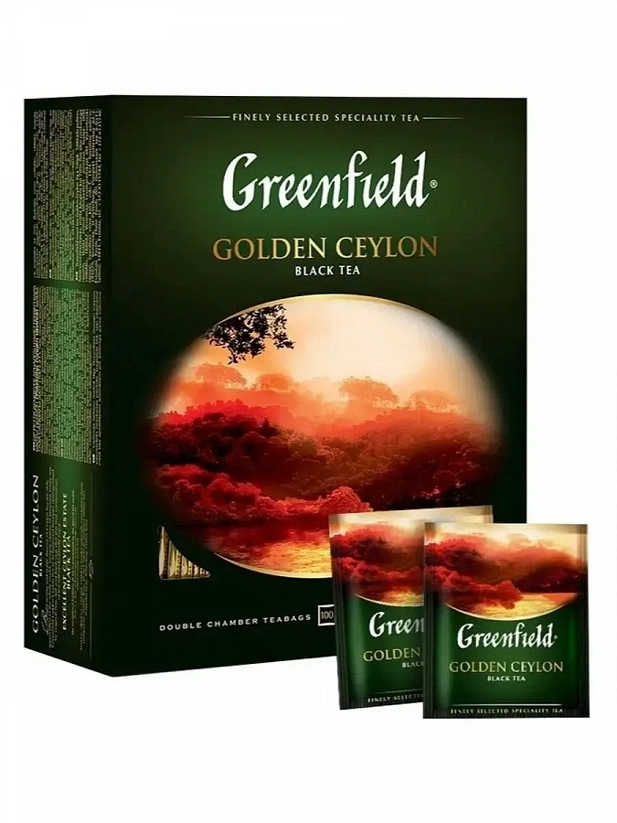 Чай Greenfield Golden Ceylon 100 пакетиков