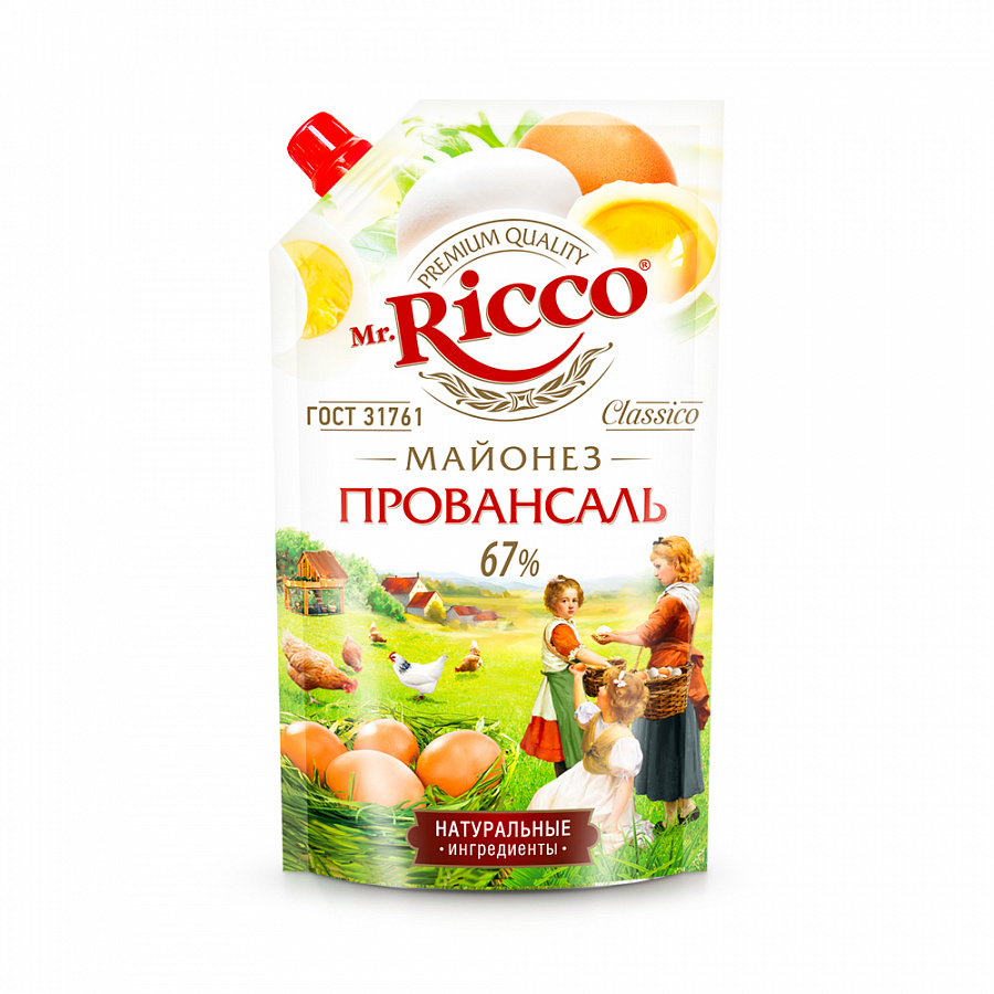 Майонез Mr. Ricco Classico Провансаль 67% охлажденный, 800 мл