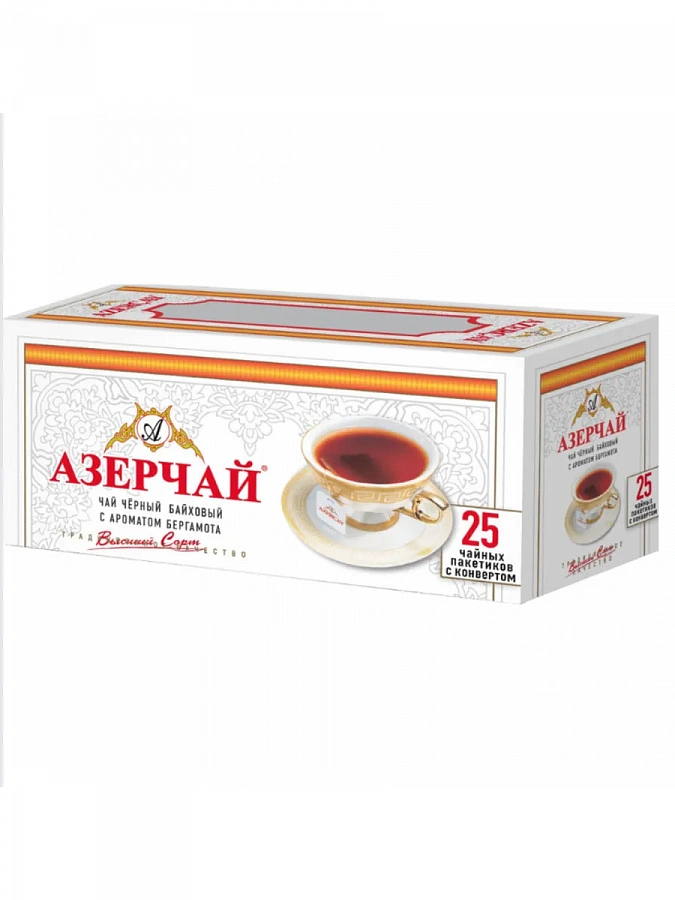Чай Азерчай бергамот 25 пакетиков