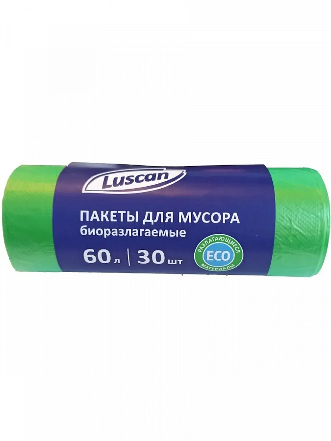 Пакеты для мусора, в ассортименте   60л. 30шт