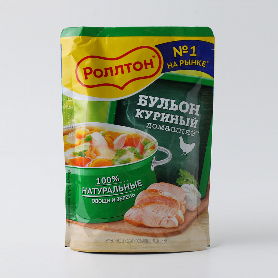 Бульон Ролтон куриный домашний мяг.уп. 90гр