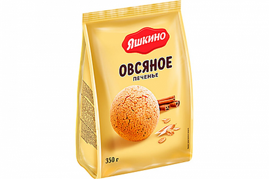 Яшкино печенье сдобное 350гр овсяное