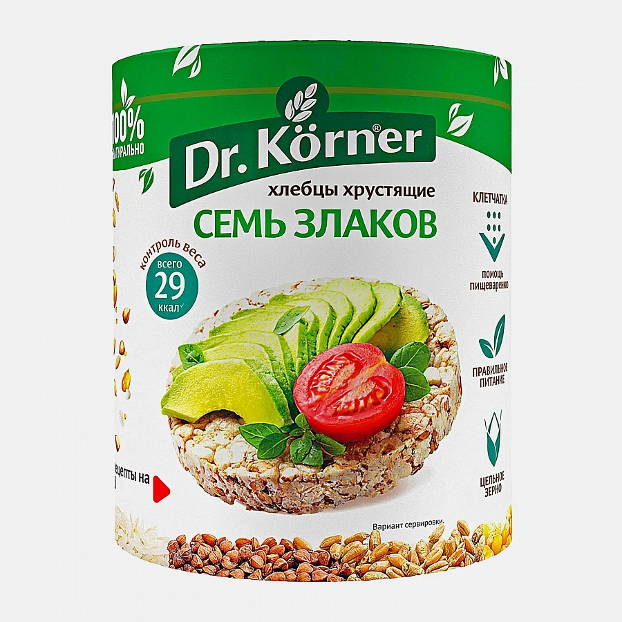 Хлебцы Семь злаков Dr.Korner 100г