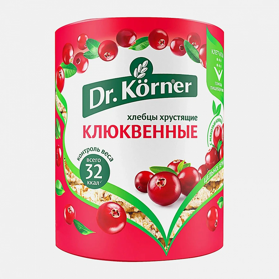 Хлебцы Клюквенные хрустящие Dr.Korner 100г