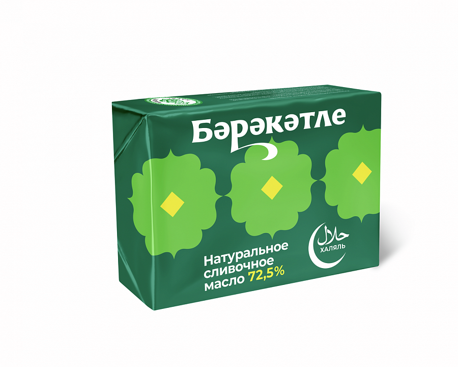 Масло сливочное «Берекетле» 72,5% халяль БЗМЖ, 180 г